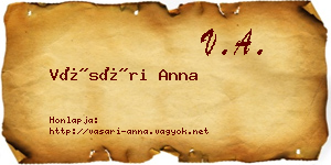 Vásári Anna névjegykártya